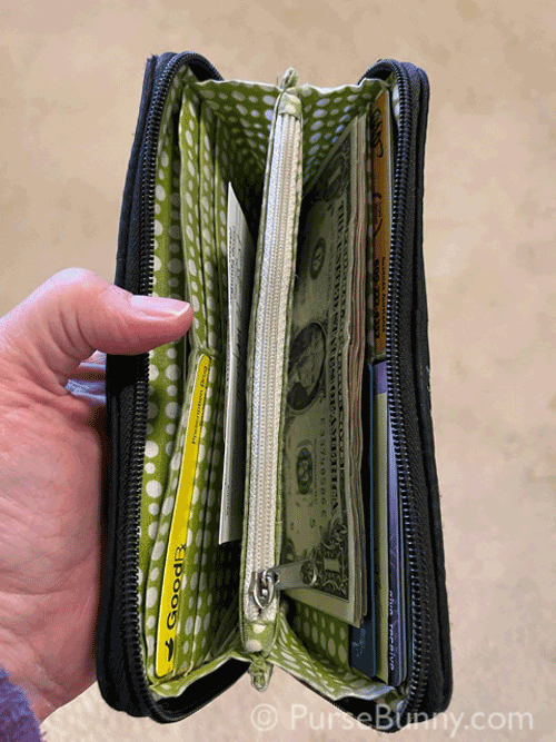 The inside of my wallet