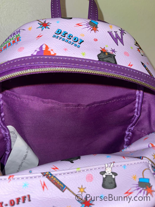 Pocket Inside the Weasleys Wizard Wheezes Mini Backpack