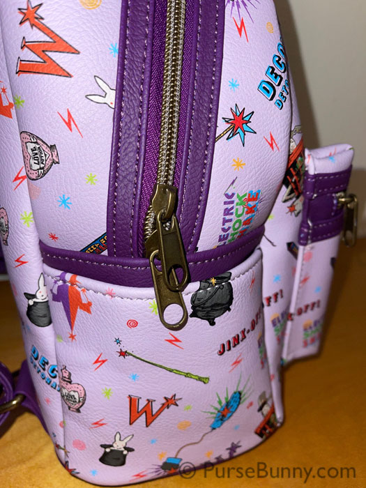 Zipper on the Weasleys Wizard Wheezes Mini Backpack