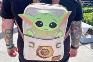 I saw someone wearing this Baby Yoda backpack