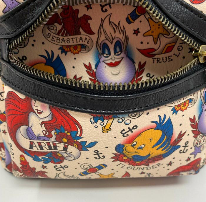 Front Pocket on the Ariel Tattoo Mini Backpack