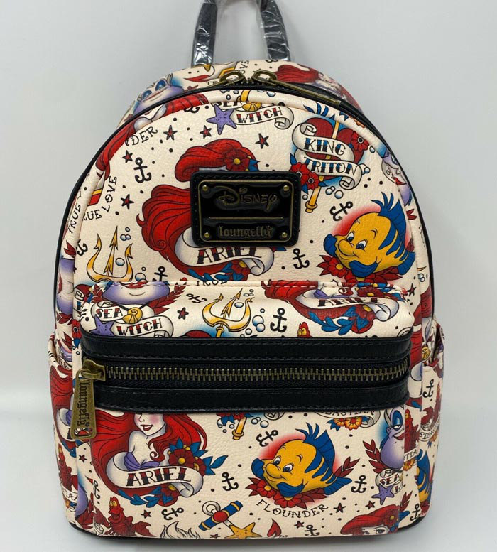 Front of the Ariel Tattoo Mini Backpack