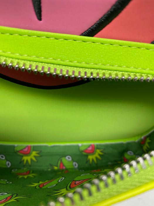 Inside the Front Pocket of the Kermit the Frog Mini Backpack