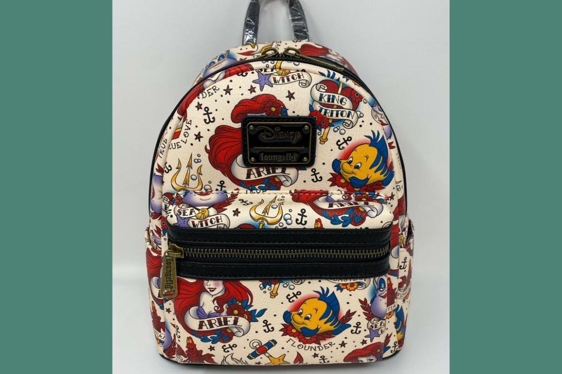 Loungefly Ariel Tattoo All Over Print WDBK0159 Mini Backpack Review