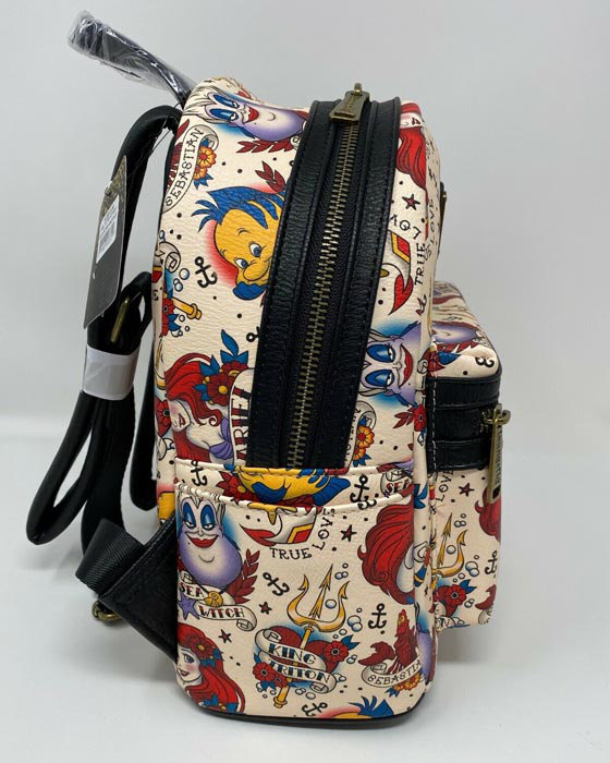 Side of the Ariel Tattoo Mini Backpack 2