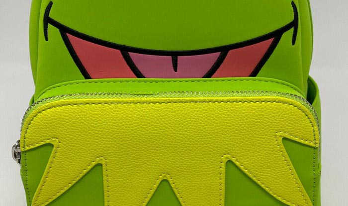 Texture of the Kermit the Frog Mini Backpack
