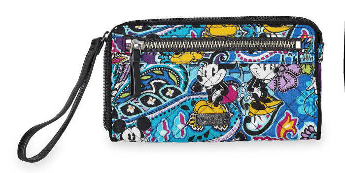 Mickey and Minnie Mouse Paisley Wristlet