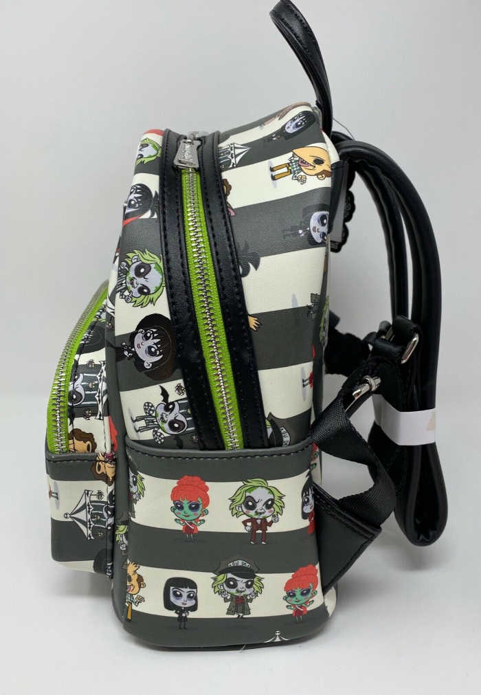 Side 1 of the Loungefly Beetlejuice Chibi Mini Backpack