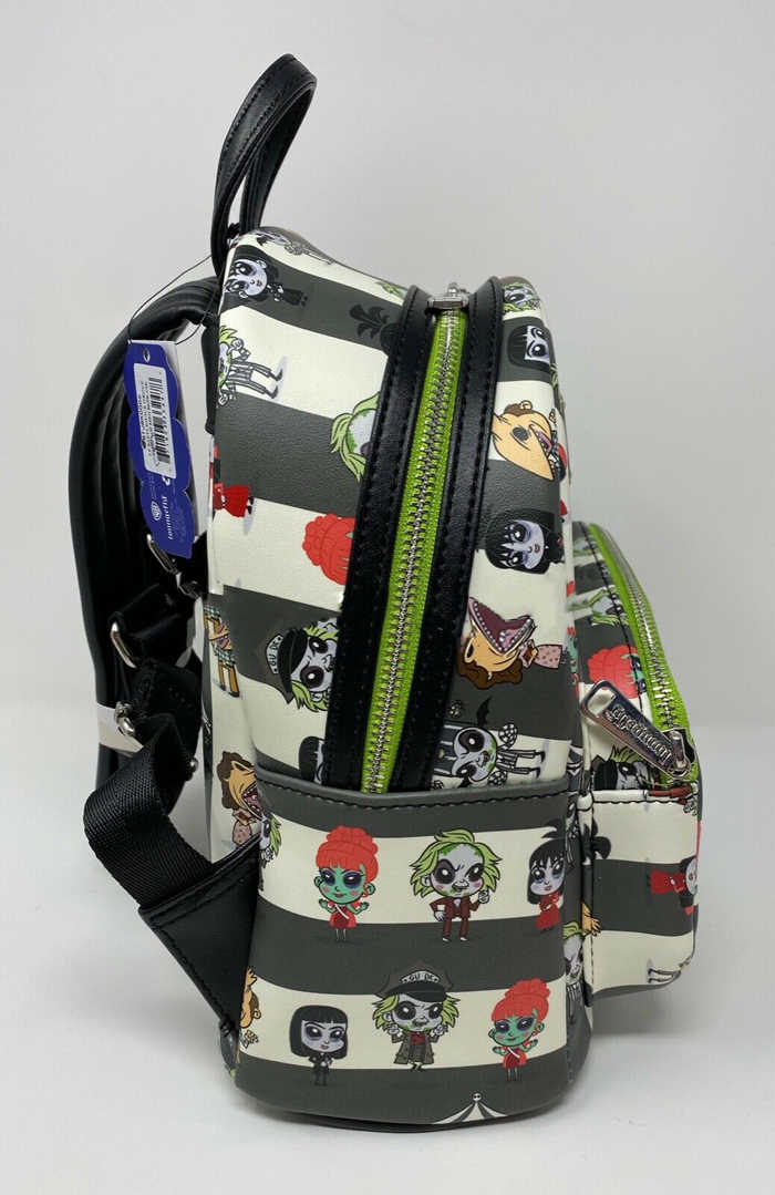 Side 2 of the Loungefly Beetlejuice Chibi Mini Backpack