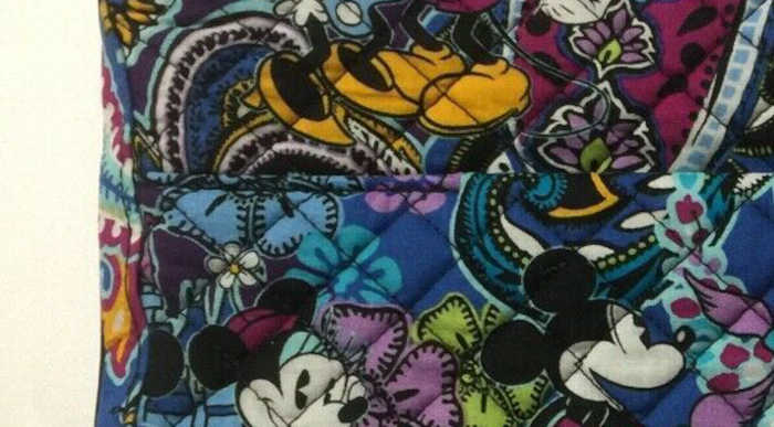 Stitching on the Mickey and Minnie Mouse Paisley Hipster