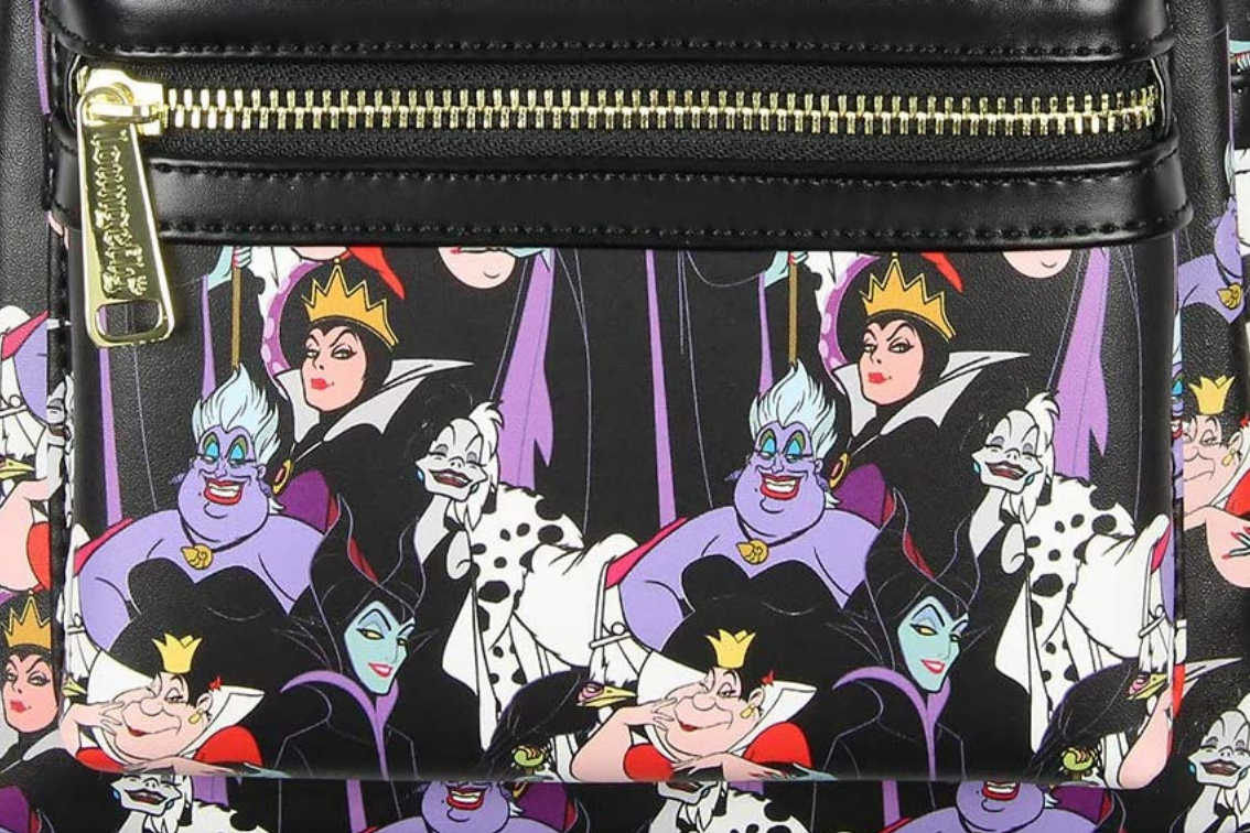 Mini Backpack Of Female Villains From Disney