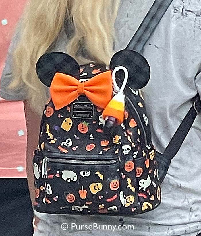 Minney Mouse with Orange Bow and Candy Mini Backpack