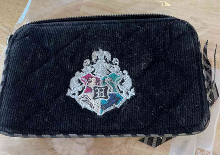 Front of the Vera Bradley wallet before it was washed