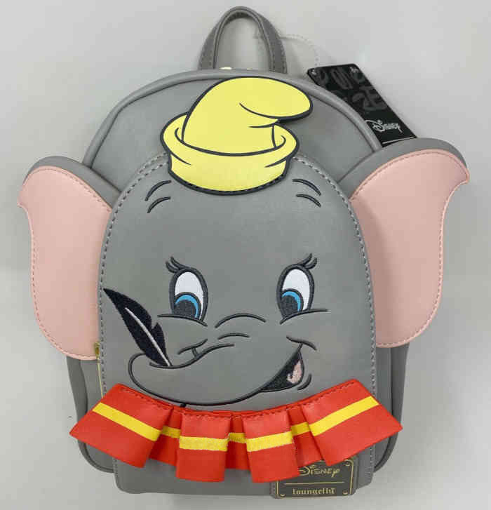 Loungefly mini backpack with elements that stick out of Dumbo