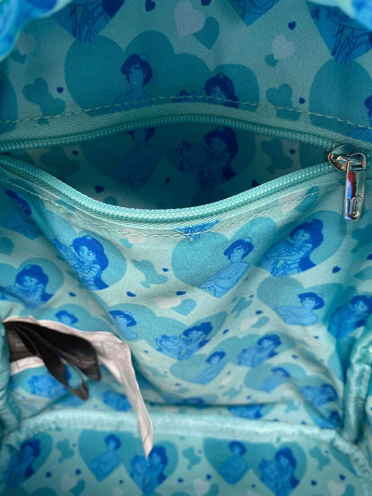 Inside pocket of the Disney Aladdin mini backpack