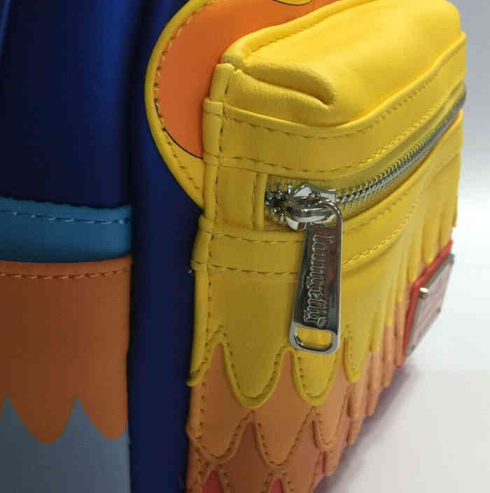 Zipper on the Kevin Loungefly mini backpack
